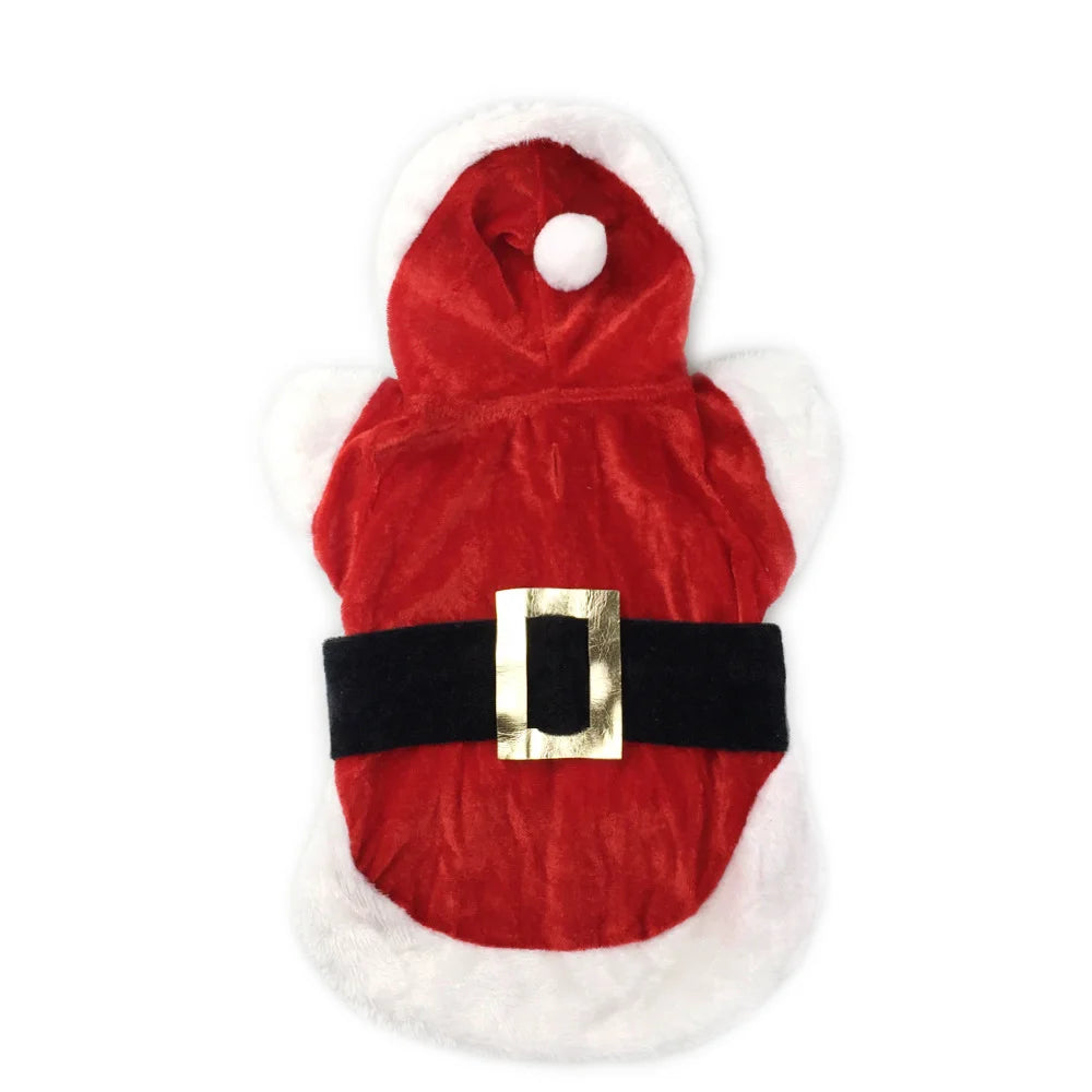 Santa Christmas Costume Clothes for Pet Small Dogs