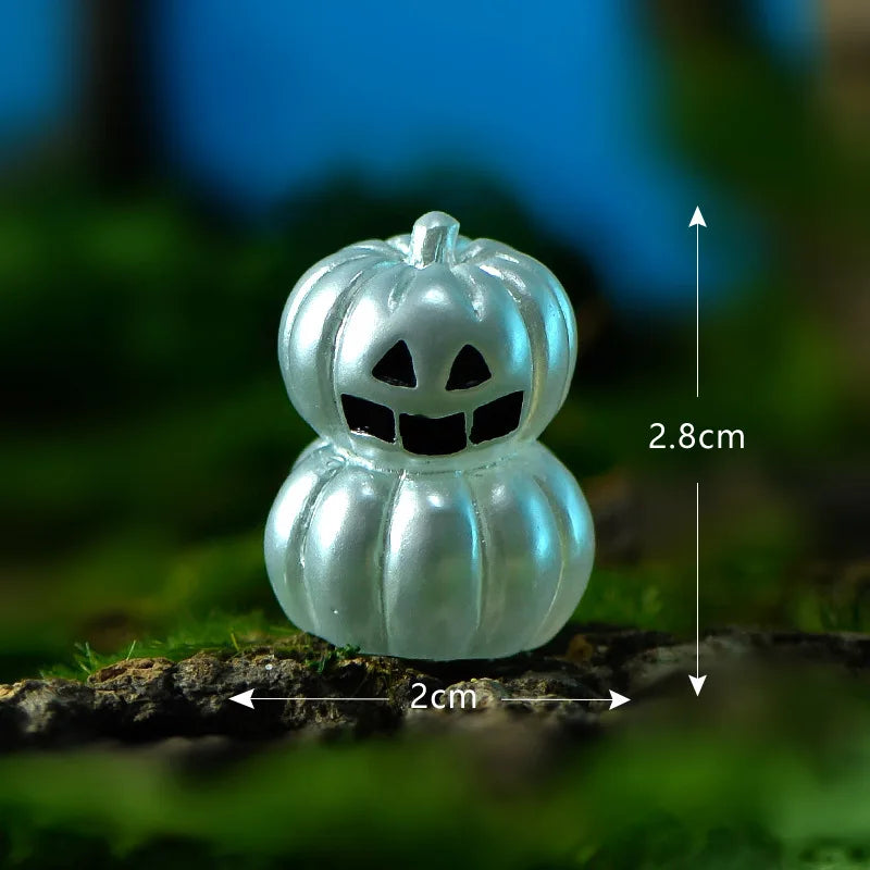 Mini Halloween Fairy Garden Ghost, Pumpkin Spirit Figurines, Home Decoration, DIY Resin Craft, 1 Pc