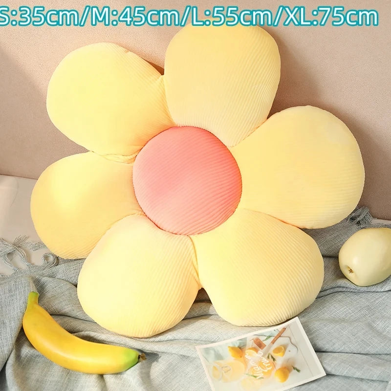 40cm colorful sunflower pillow, petal cushion