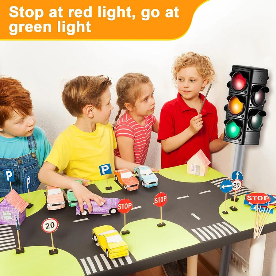 Simulation traffic light toy traffic signal model, children's traffic light toy, children's puzzle toy model