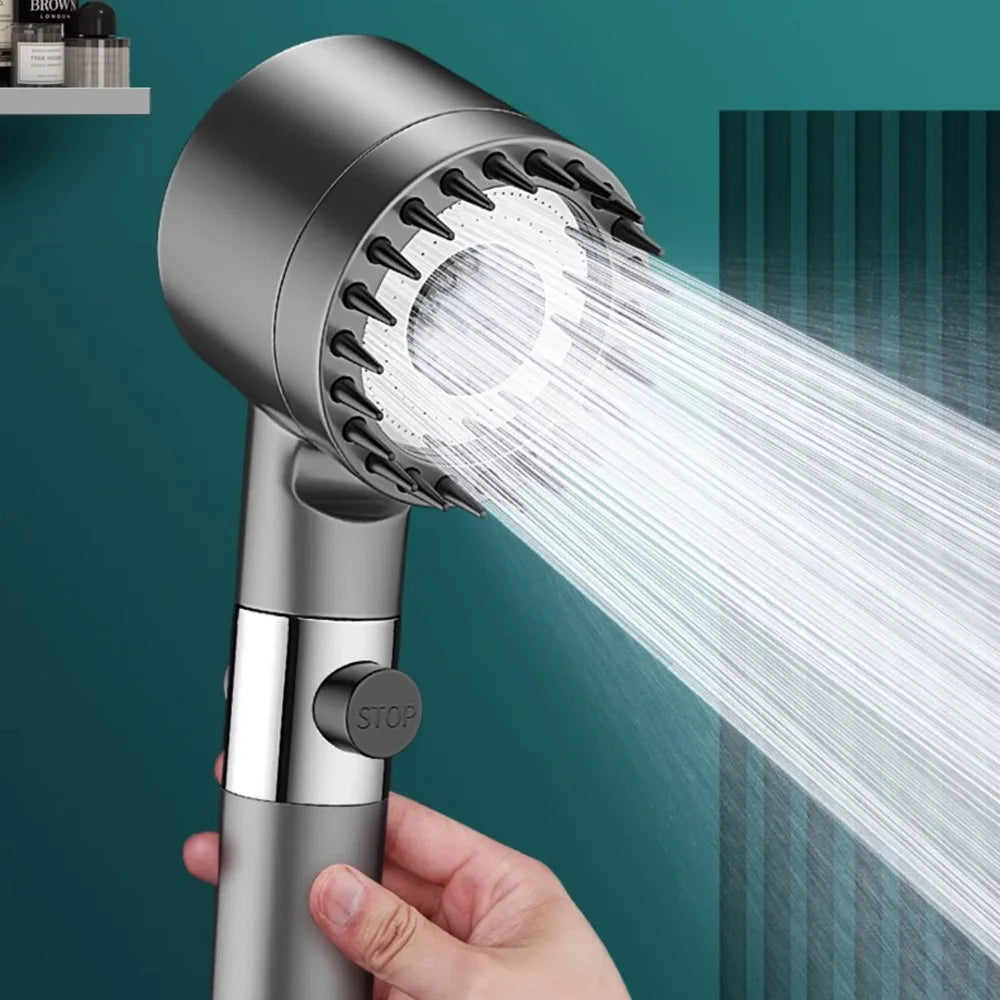 XIAOMI High Pressurized Filter Shower Head 3-mode Adjustable Spray With Massage Brush