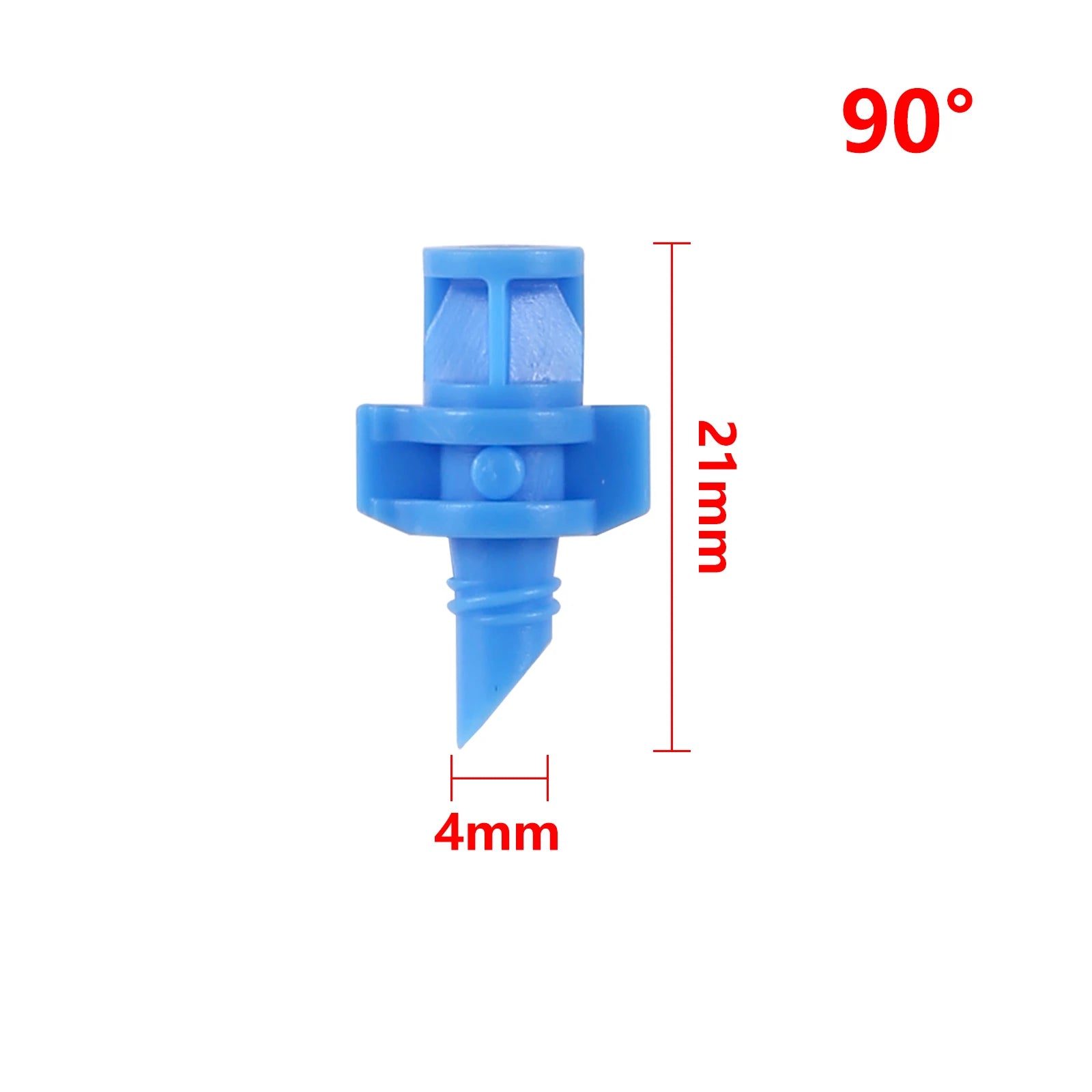 100Pcs 90°180°360°  Micro Nozzles Garden Greenhouse Drip Irrigation Sprinkler