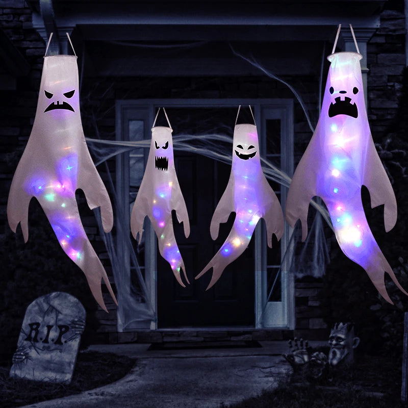 Halloween LED Light Hanging Ghost For Halloween Party Home Outdoor Indoor Decoration