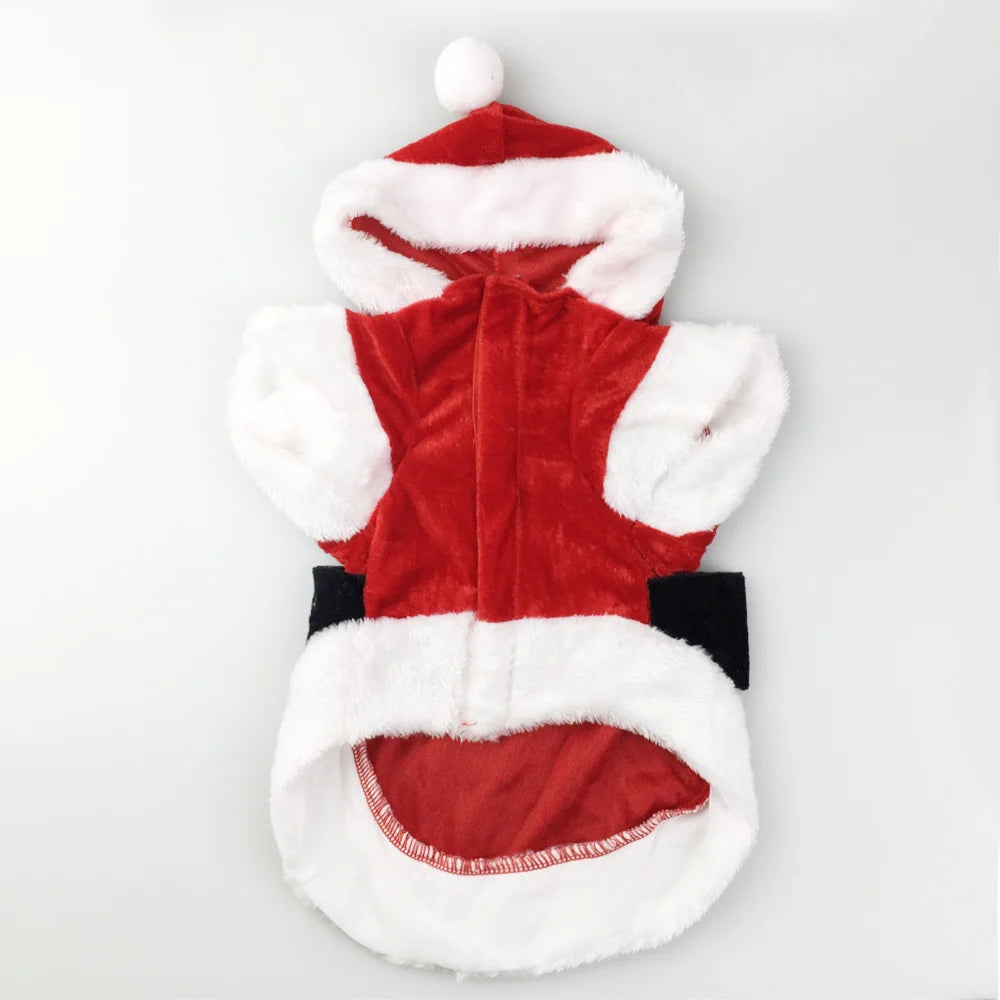 Santa Christmas Costume Clothes for Pet Small Dogs