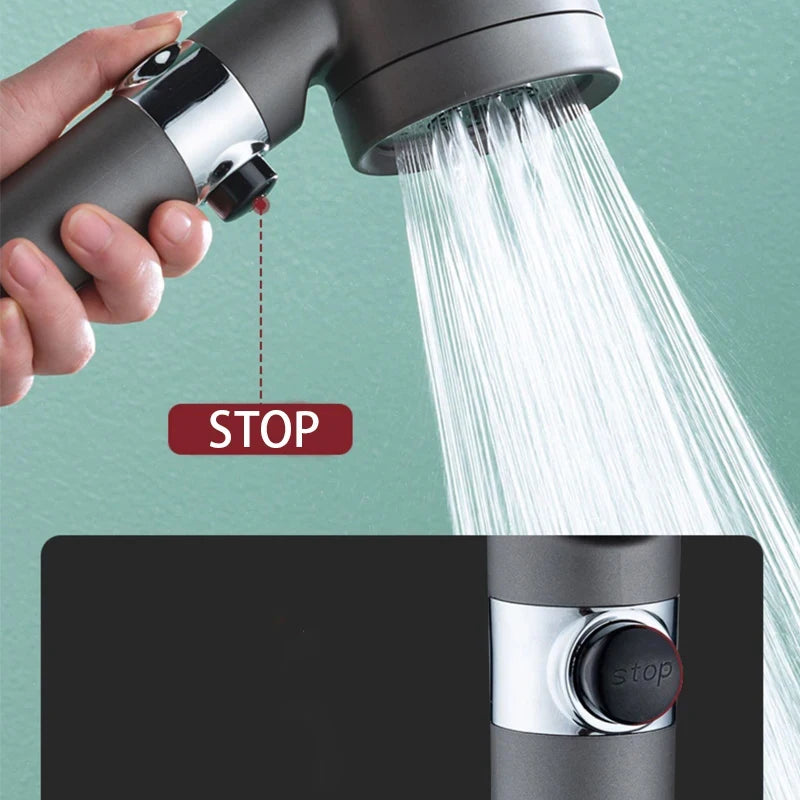 New 3 Modes Shower Head High Pressure Showerhead