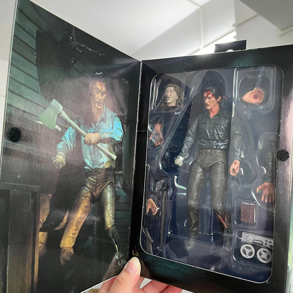 NECA Ash Evil Dead 2 Dead by Dawn Figure Ash Evil Eligos Classic Terror Action Model Toy Horror Christmas Birthday Gifts