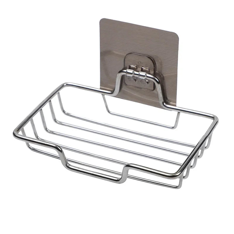 High Quality Soap Rack Wall Mounted Soap Holder Stainless Steel Soap Sponge Dish Bathroom Accessories