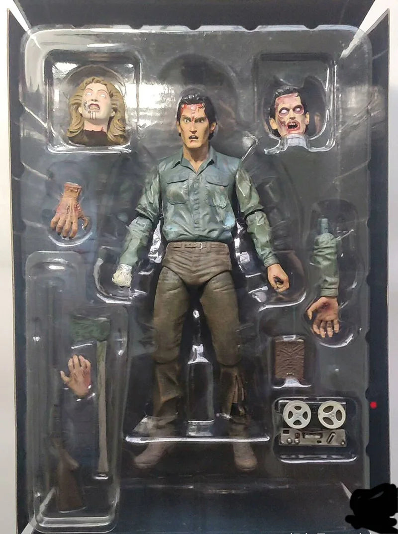 NECA Ash Evil Dead 2 Dead by Dawn Figure Ash Evil Eligos Classic Terror Action Model Toy Horror Christmas Birthday Gifts