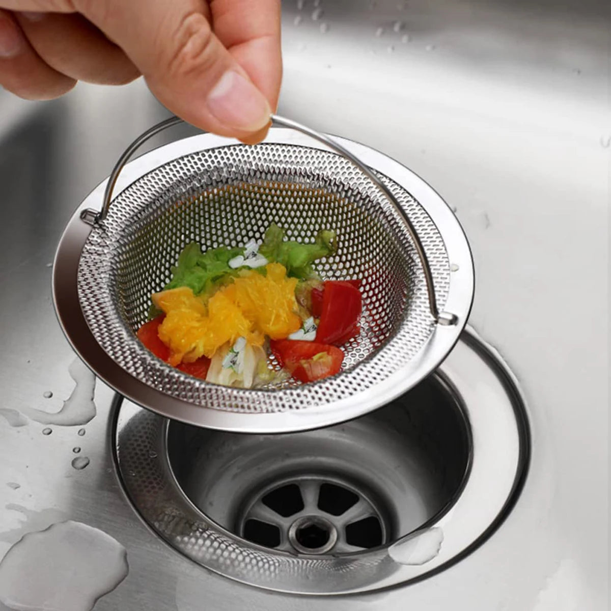 Sink Strainer With Handle Stainless Steel Sink Strainer