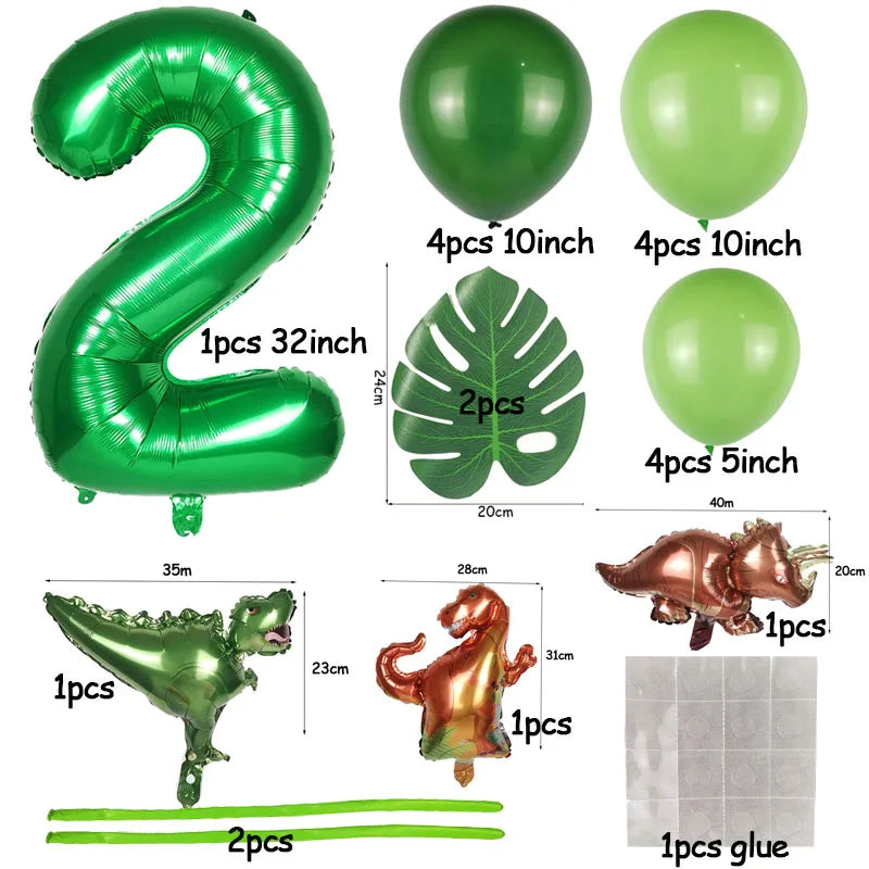 Years Dinosaur Birthday Party Dino Balloons