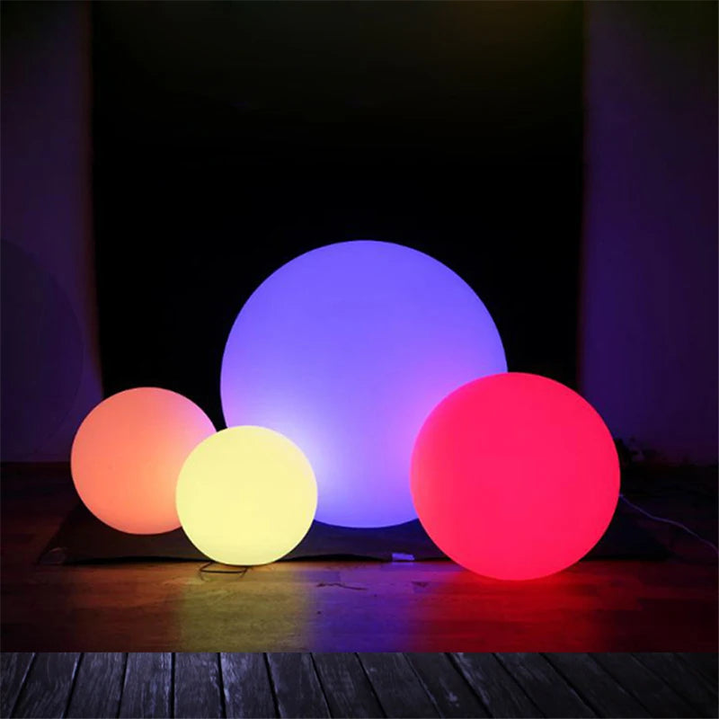 Outdoor LED Garden Ball Lights Remote Control Floor Lawn Lamp  Decoration