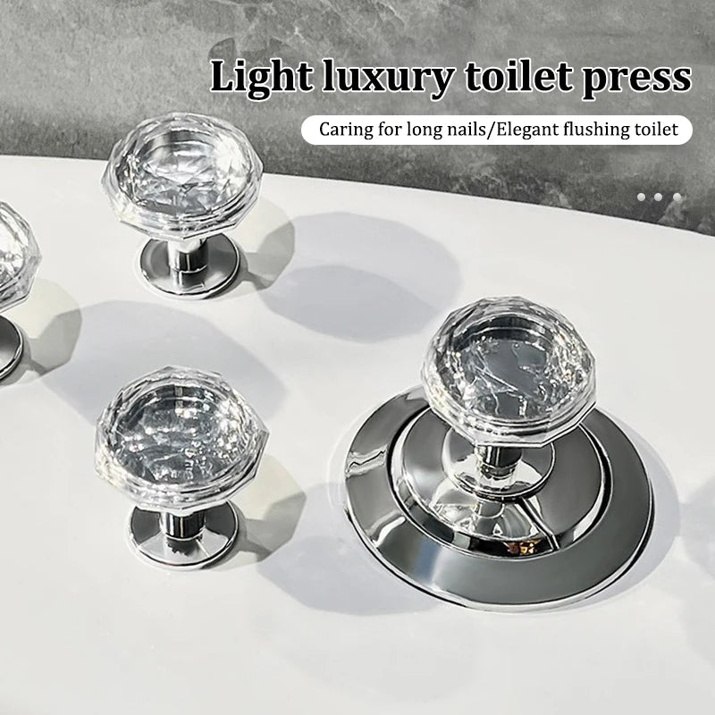 Plastic Toilet Button Portable Bathroom Toilet Button