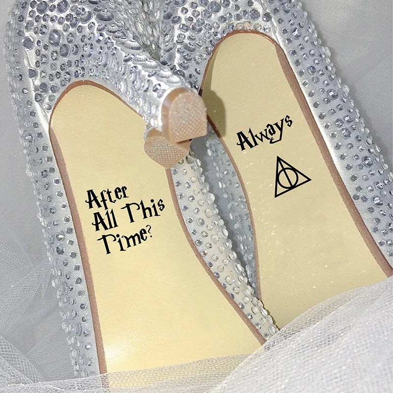 Wedding Shoes Decals After All This Time Always Words Warm Decal Wedding Accessories Shoes Vinyl Art Sticker Removable Design